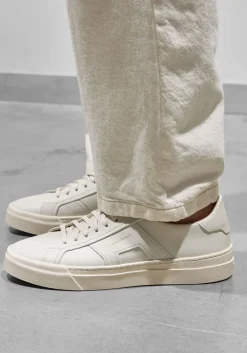 witte santoni lage sneakers dbs2