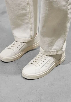 witte santoni lage sneakers dbs2