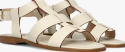 witte stefano lauran platte sandalen 24200