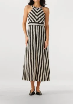 witte summum maxi jurk long halter fine crochet dress