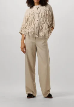 witte summum vest cardigan 3/4 sleeve fringe knit