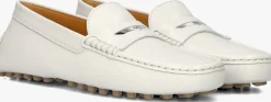 witte tod's mocassins gommino 22l baffo metallo