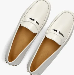 witte tod's mocassins gommino 22l baffo metallo