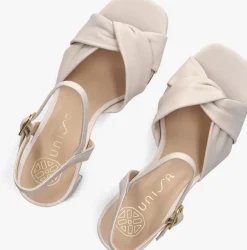 witte unisa sandalen met hak medway