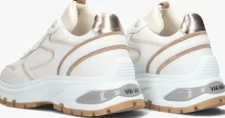 witte via vai lage sneakers liz dulce