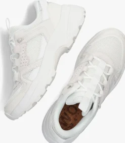 witte woden lage sneakers sif reflective