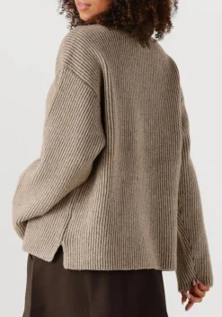 zand co'couture trui terisa turtle rib knit