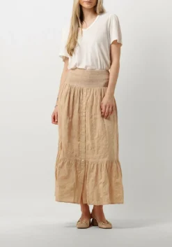 zand ruby tuesday maxirok sali long skirt with smock waistband and full placket