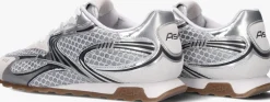 zilveren ash lage sneakers kabuki