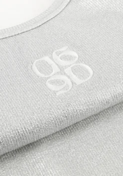 zilveren dante6 top zora metallic logo tanktop