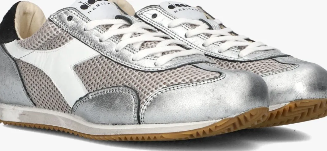 zilveren diadora heritage lage sneakers equipe urban sw