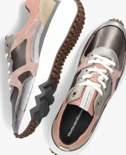 zilveren floris van bommel lage sneakers sfw-10111