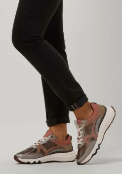 zilveren floris van bommel lage sneakers sfw-10111