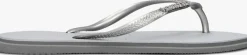 zilveren havaianas teenslippers slim point