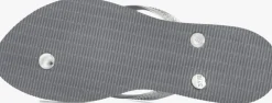 zilveren havaianas teenslippers slim point