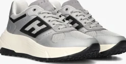 zilveren hogan sneakers met mesh sneaker