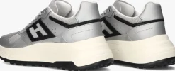 zilveren hogan sneakers met mesh sneaker