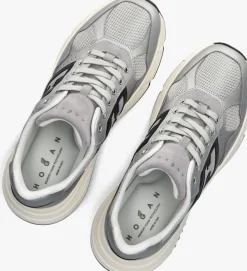 zilveren hogan sneakers met mesh sneaker