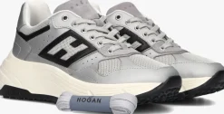 zilveren hogan sneakers met mesh sneaker