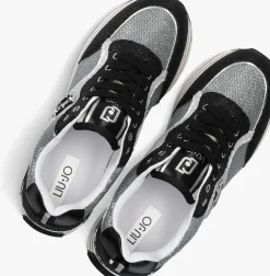 zilveren liu jo lage sneakers liu jo maxi wonder 73