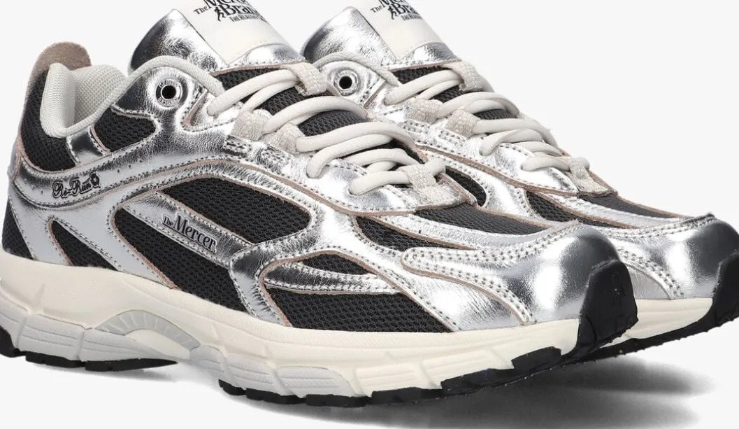 zilveren mercer amsterdam lage sneakers the re-run pineapple 2.0