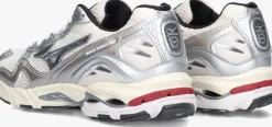 zilveren mizuno lage sneakers wave rider 10 premium dames