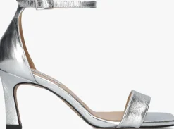 zilveren notre-v sandalen met hak 86605