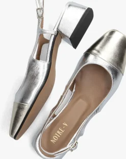 zilveren notre-v slingbacks 08-224