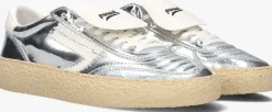 zilveren puraai lage sneakers 4.05 polly tab