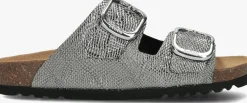 zilveren scholl slippers noelle