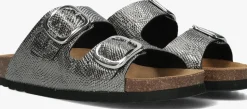 zilveren scholl slippers noelle