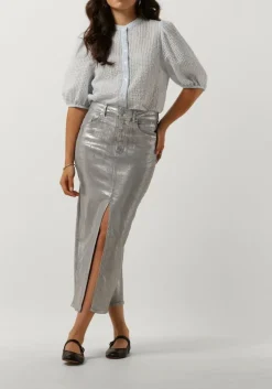 zilveren second female midirok aspect skirt