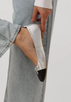 zilveren unisa ballerina's belle