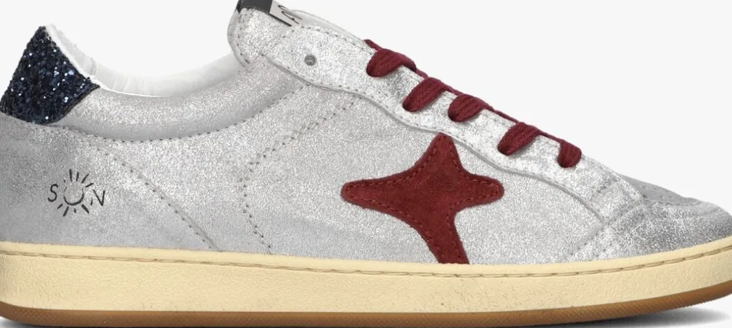 zilverkleurig ama brand deluxe lage sneakers sun