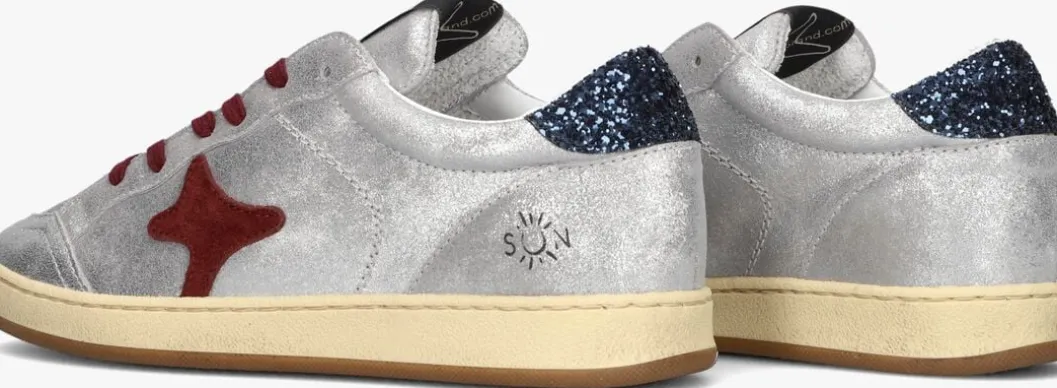 zilverkleurig ama brand deluxe lage sneakers sun