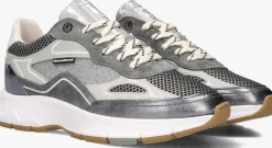 zilverkleurig floris van bommel lage sneakers sfw-10101