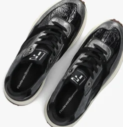 zilverkleurig floris van bommel lage sneakers sfw-10128 noppi
