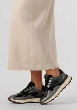 zilverkleurig floris van bommel lage sneakers sfw-10128 noppi