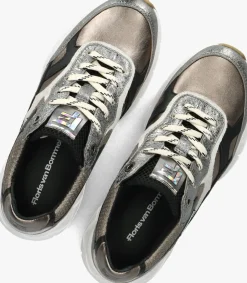 zilverkleurig floris van bommel lage sneakers sfw-10133 daysi