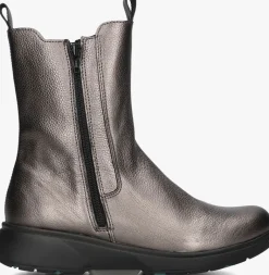 zilverkleurig xsensible enkelboots ferraro