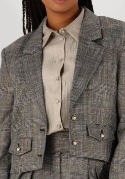 zwarte aaiko blazer ines tweed pes 540