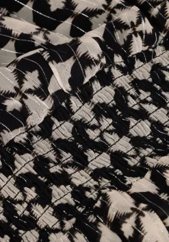 zwarte aaiko mini jurk gabry ikat dot vis 515