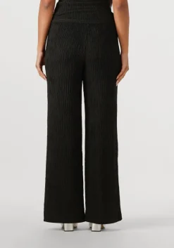 zwarte aaiko wijde broek ramona structure pes 564