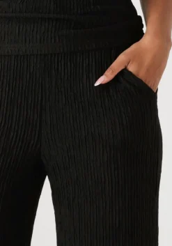 zwarte aaiko wijde broek ramona structure pes 564