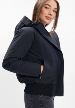 zwarte airforce gewatteerde jas bomber jacket