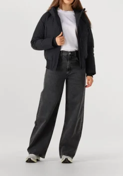 zwarte airforce gewatteerde jas bomber jacket