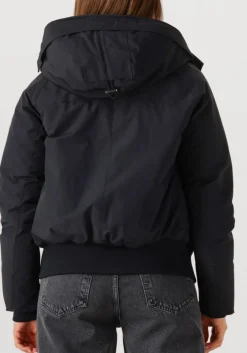 zwarte airforce gewatteerde jas bomber jacket