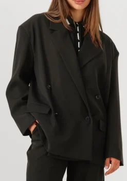 zwarte alix the label blazer ladies woven double breasted blazer