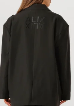 zwarte alix the label blazer ladies woven double breasted blazer