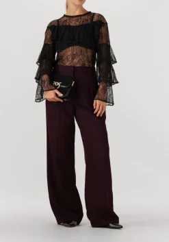 zwarte alix the label blouses ruffle lace top
